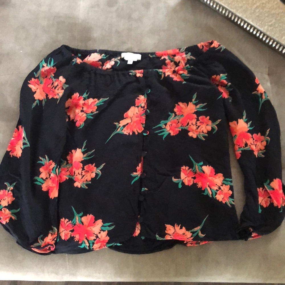 Flynn sky blouse